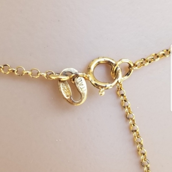 GOLD OVER STERLING SILVER SKIPPYDIGGY "LOVE"  DESIGNER INSPIRED NECKLACE - Picture 5 of 6